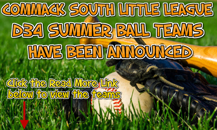  D34 / Willamsport Summer Ball 2023 teams have been announced